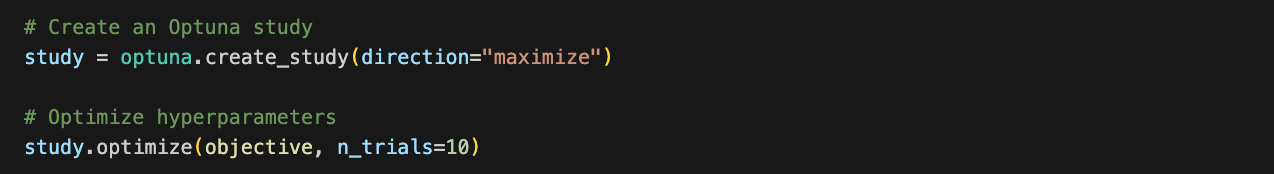 Running Optuna Optimization